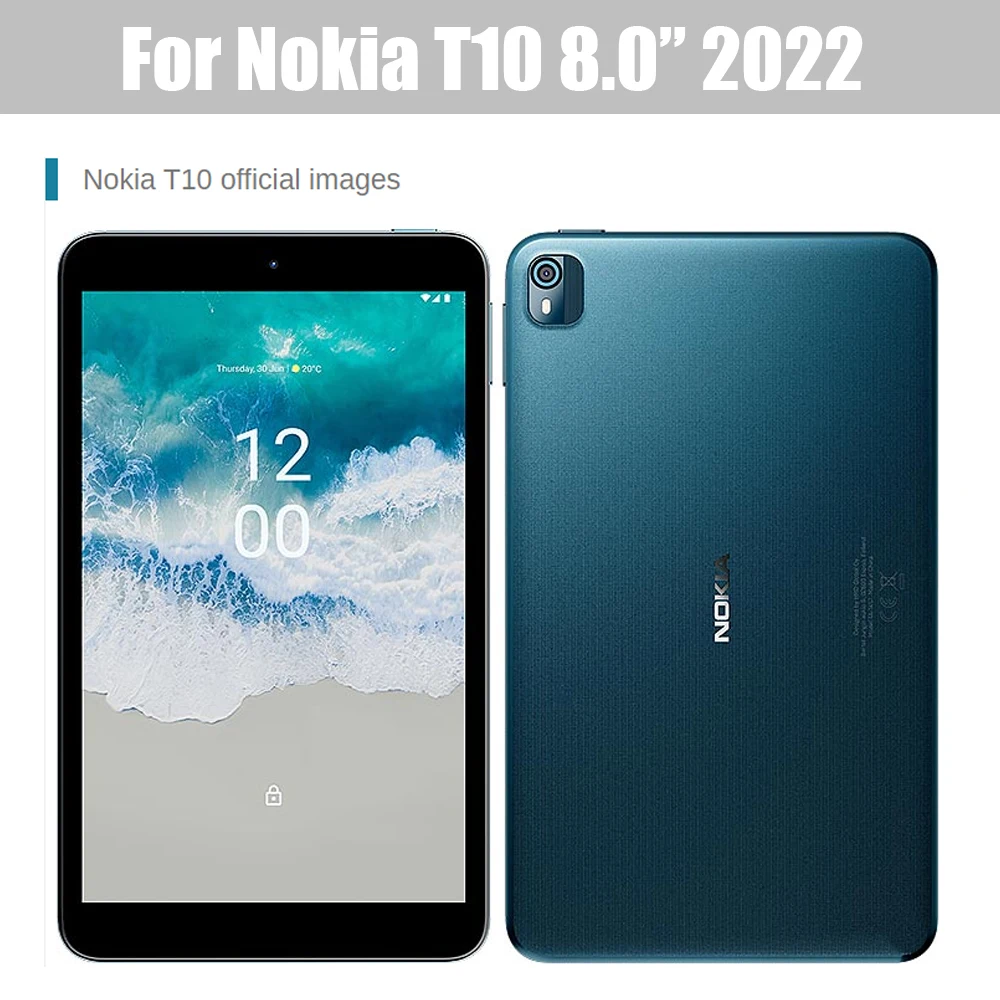 9H Hardnes Tempered Glass Screen Protector For Nokia T10 8.0 Inch 2022 Tablet Bubble Free Scratch Proof HD Clear Protective Film
