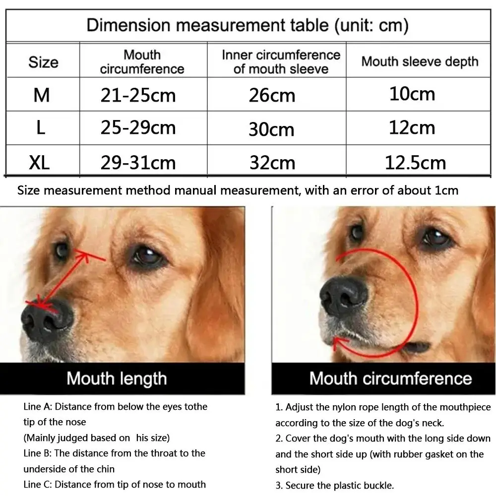 Dog Mouth Cover Dog Comfy Breathable Basket Muzzle Guard Against Bite People Eat Something Barking Medium And Large Dog Mask