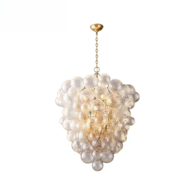 Entrance chandelier, glass chandelier, villa living room chandelier, luxury lighting decoration home