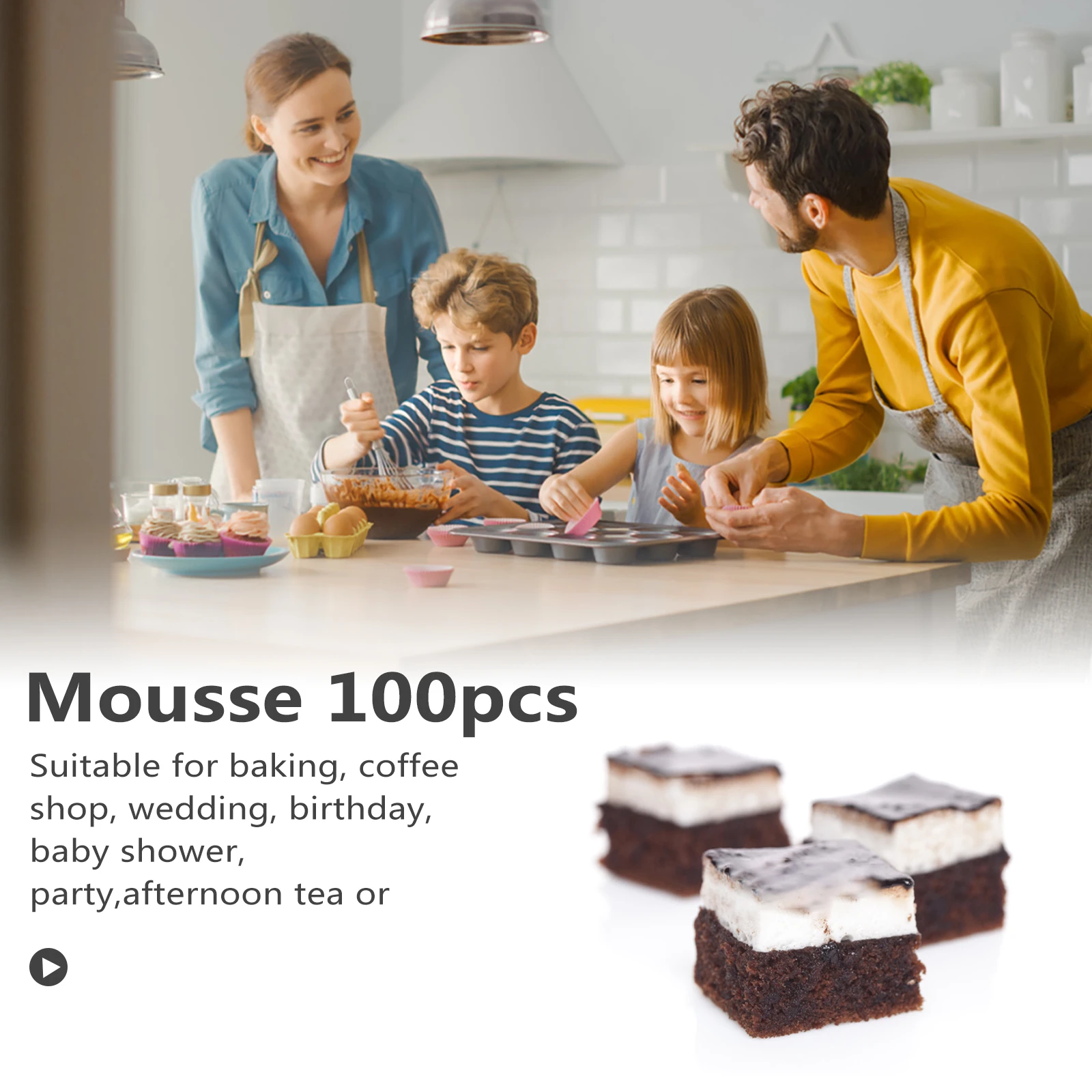 

100pcs Cake Spacer Transparent Circle Collar for Wedding Birthday Party Supplies Mousse Cake Biscuit Pastry Display
