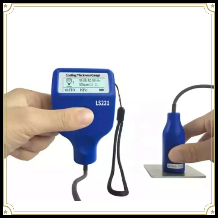 LS221 Separate Probe Dry Film Thickness Gauge Measure Non-Magnetic Paint Coating Fe&NFe Substrate Eddy Current Testing Meter