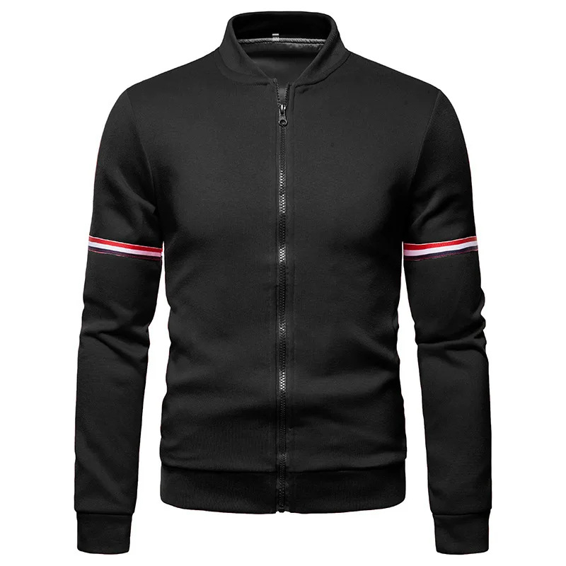 Men\'s Lightweight Jackets Mens Bomber Jackets Spring Fall Full-Zip Polar Fleece Jacket Casual Outwear Running Sportwear Coat