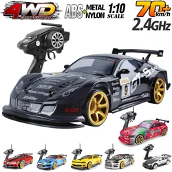 Remote Control Car 1:10 4wd 70km/H High Speed Drift Racing RC Car Simulation Gtr Car Toy Off-Road Rc Car Kids Toys