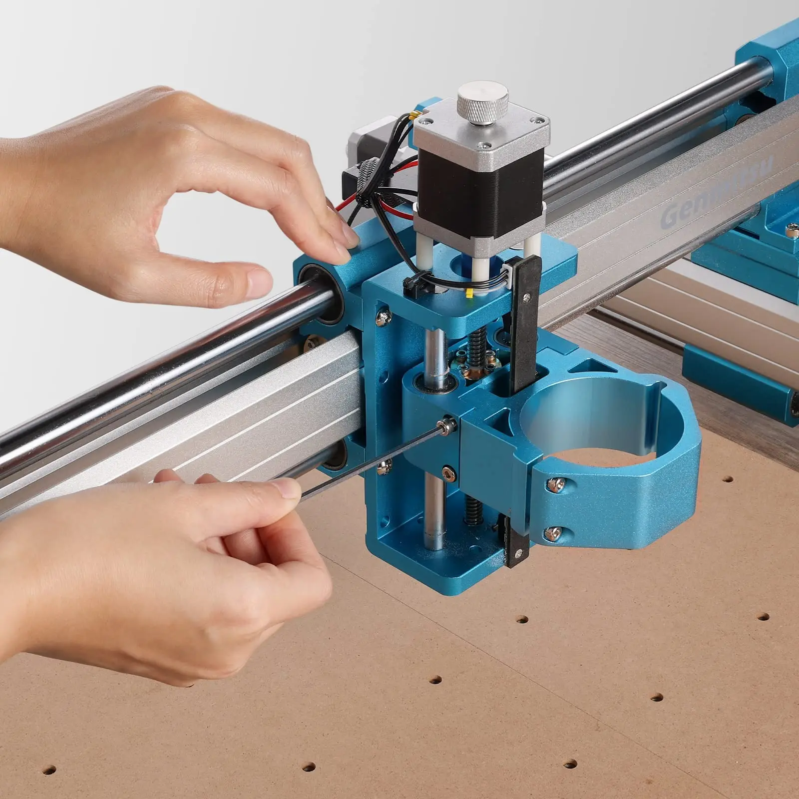 Imagem -06 - Genmitsu-suporte do Eixo da Máquina Cnc de Alumínio z Axis Assembly v2 Kits 65 mm 69 mm Diameter Mount For 4040-pro