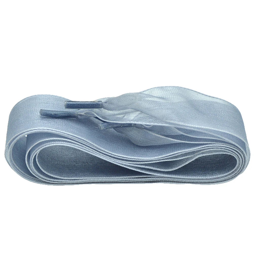 

6Pairs 2.5x115cm Chiffon Shoe Laces Durable Flat Strings for Any Type of Shoes Create Your Own Style Cool Fashion Accessories