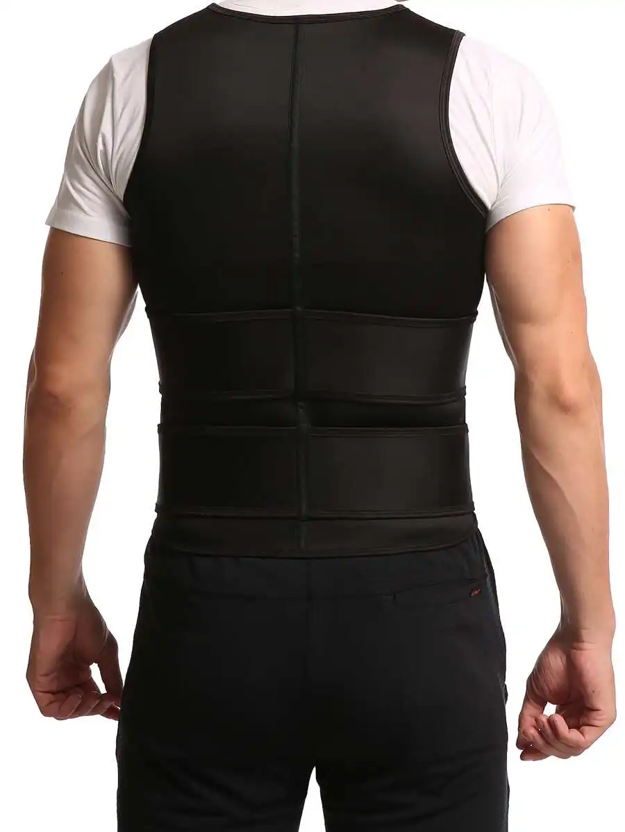 

Mens Neoprene Sauna Sweat Vest For Gym Workout Slimming Body Shaper