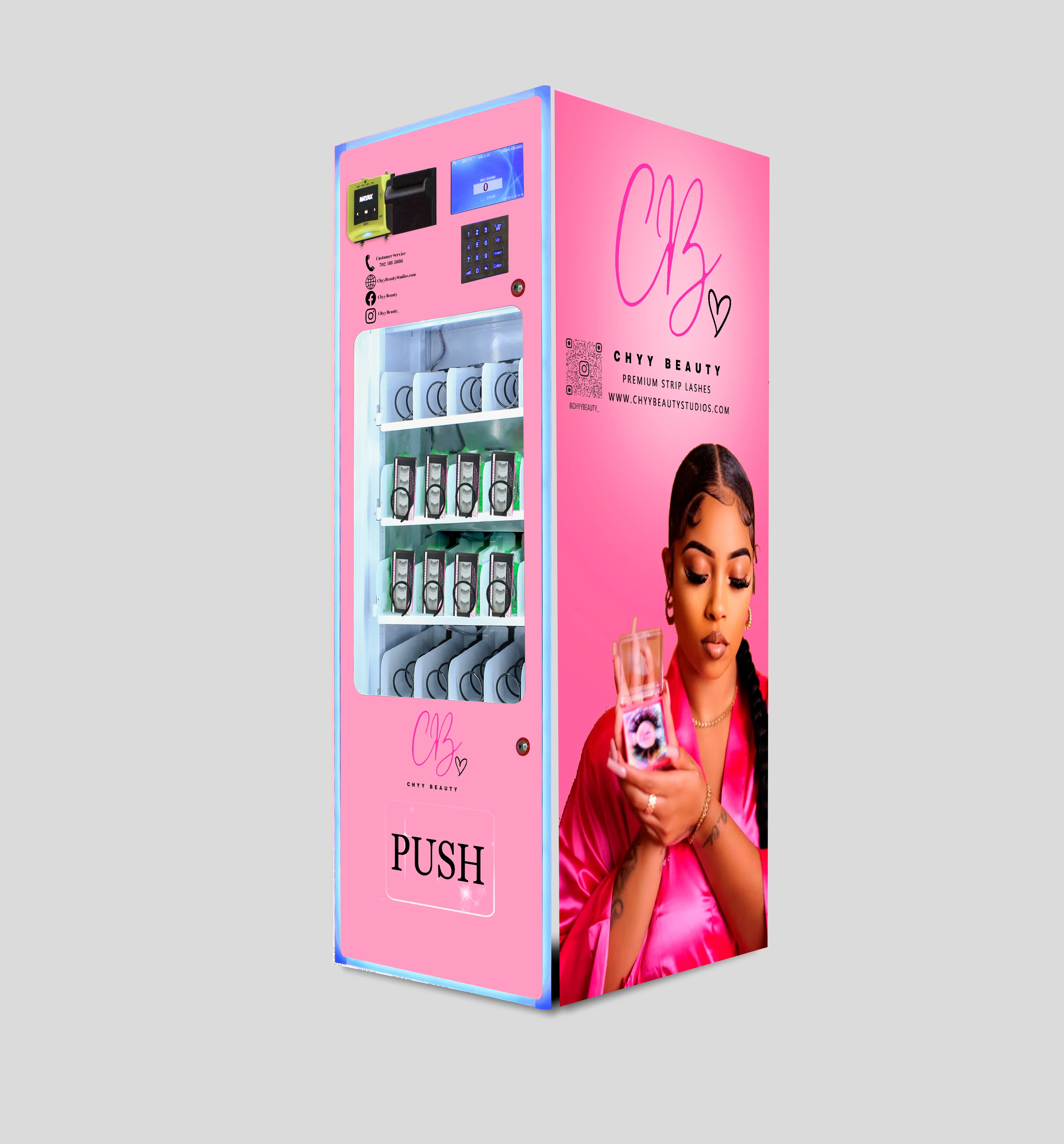 Custom Eye Lash Vending Machine Lashes Or Press On Nails Vending Machine Hair Lipstick Vending Machine For False Lashes