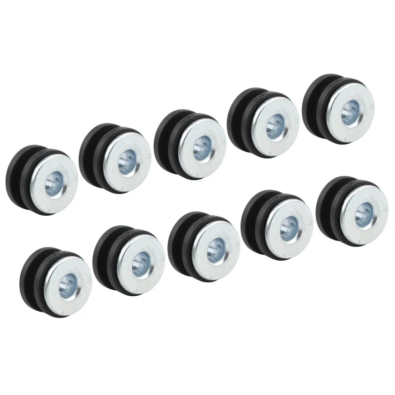 10Pcs 6mm Motorcycle Rubber Grommets Bolt Assortment Kits Fairing Bolt Pressure Relief Cushion Good-quaility Accessories