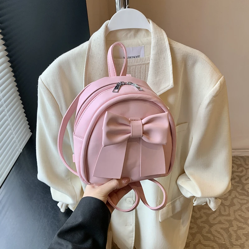 

Однотонный рюкзак из искусственной кожи на молнии, мягкие простые женские сумки в продаже, новые розовые дизайнерские студенческие ранцы большой вместимости для поездок на работу