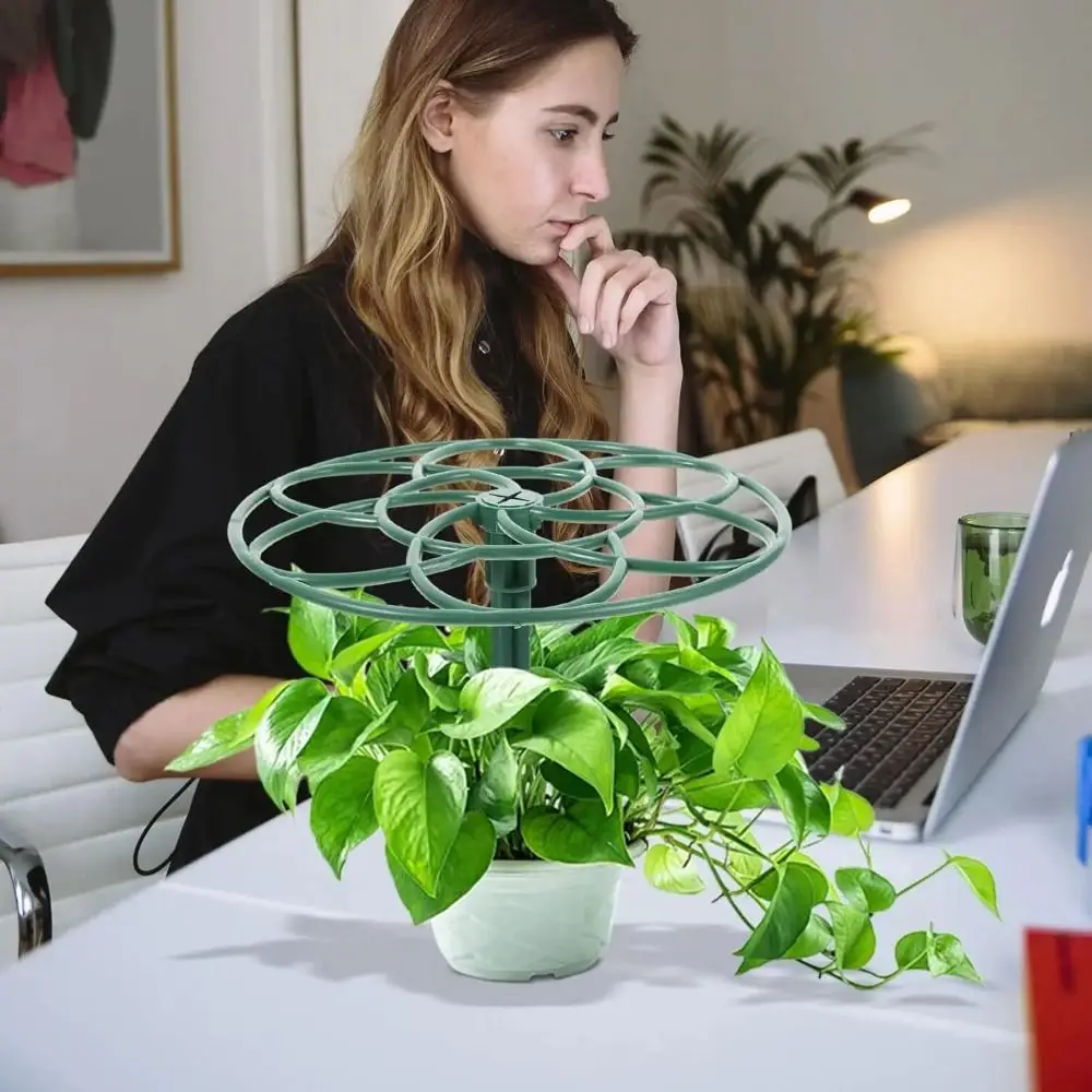 S/M/L Bonsai Climbing Frame Plastic Multi-layer Plant Cage Support Stand Stackable Sunflower Shaped Bracket Gardening Supplies
