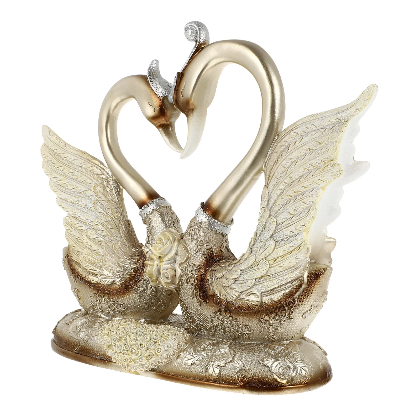 

Swan Ornaments Car Decor Romantic Figurine Wedding Animal Home Decoration Creative Resin European Style