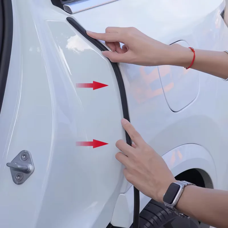 

1.2m Car Door Edge Seal Strip Rubber C-Pillar Weatherstrip Waterproof Soundproof Sealant for Auto Truck SUV Adhesive Strip