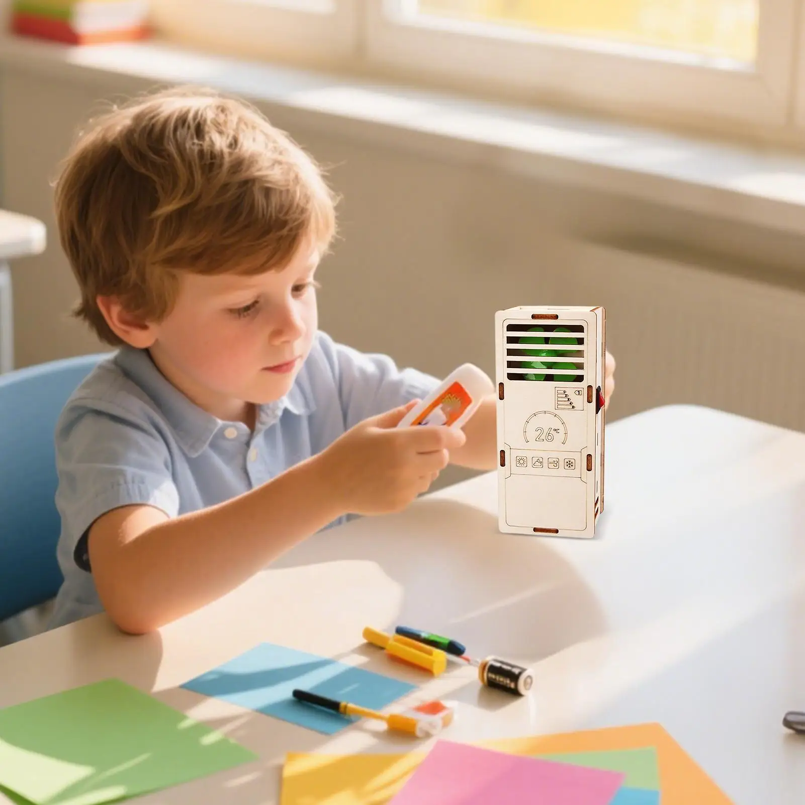 

Игрушечные строительные блоки, небольшой набор строительных блоков для кондиционера для детей, интерактивная сборная игрушка для родителей и детей от 7 до 14 лет