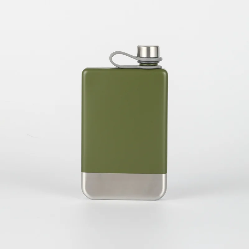 9oz Portable Pocket Hip Flask Outdoor Travel Stainless Steel Wine Bottle Flask Whiskey Wine Pot Metal Alcohol Flasks Men