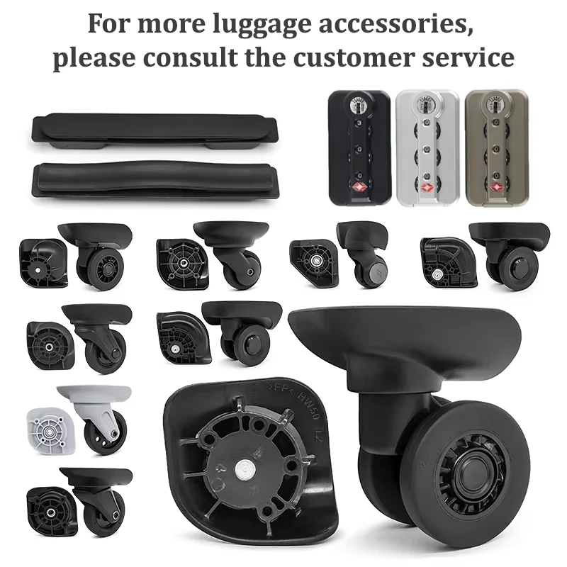 Replacement Wheels For YT-A07 Luggage 360° Silent Spinner Caster Bracket Wear-Proof Suitcase Parts Repair Accessories