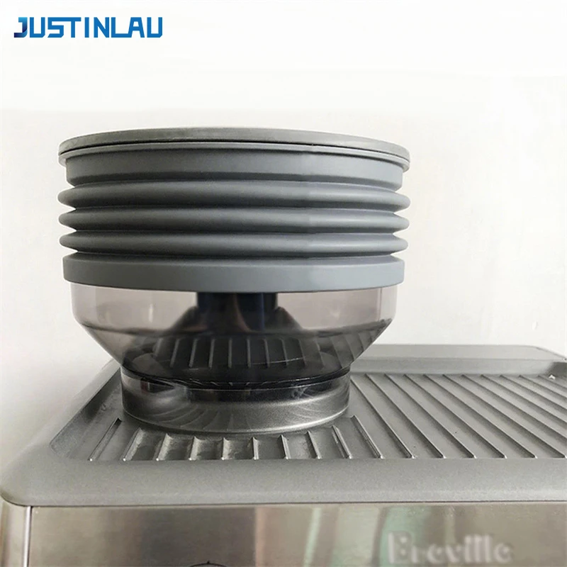 JUSTINLAU Grinder Single Dose Hopper Coffee Beans For Breville Sage 8 Series Bellows Bin Blowing Espresso Machine Accessories