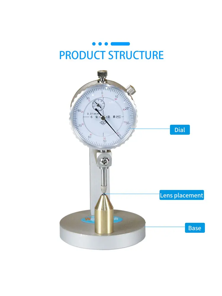 Imagem -03 - Premium Optical Lens Espessura Tester Aparelho Medição Precisa sem Danos Lens Óculos