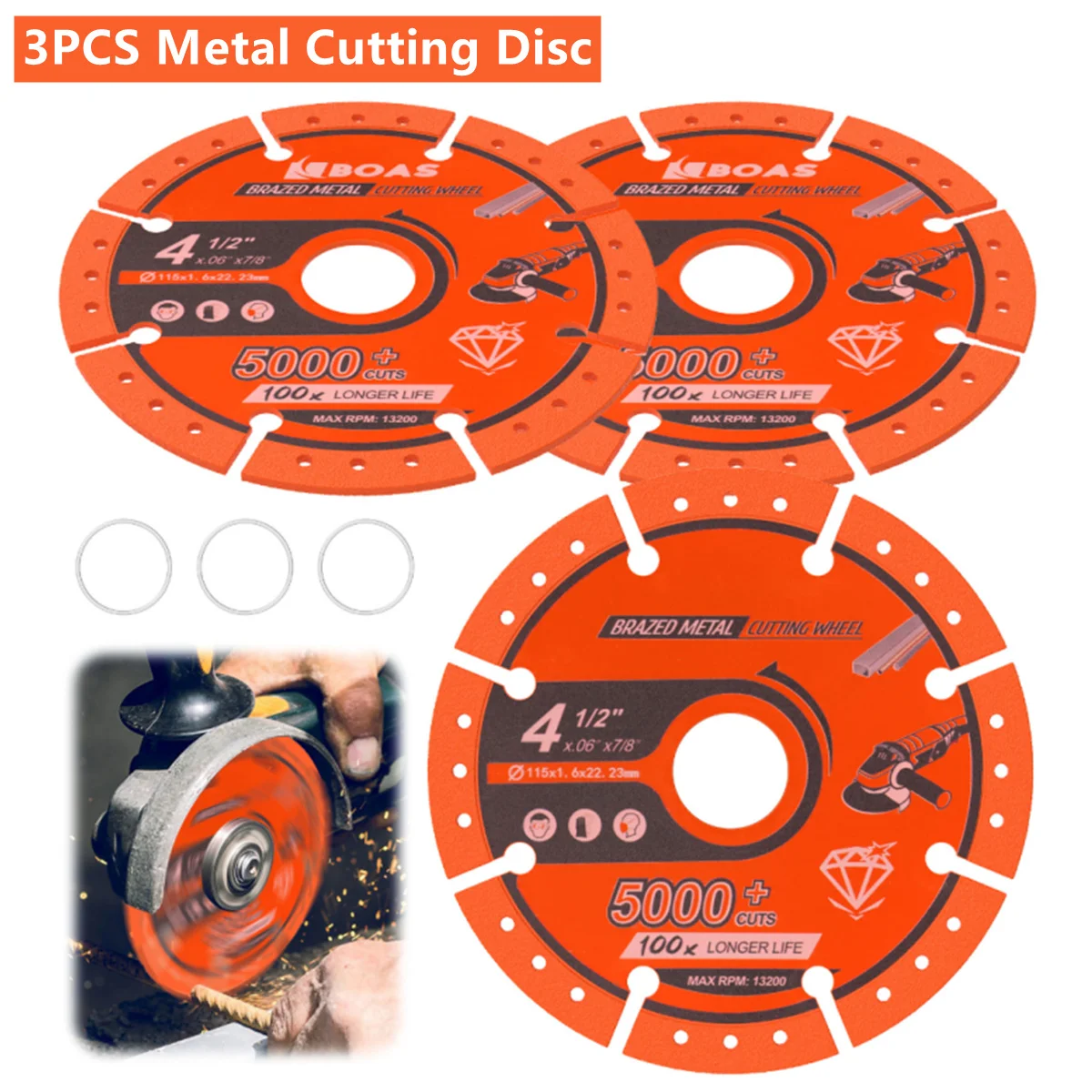 3/5PCS 115Mm Diamon…