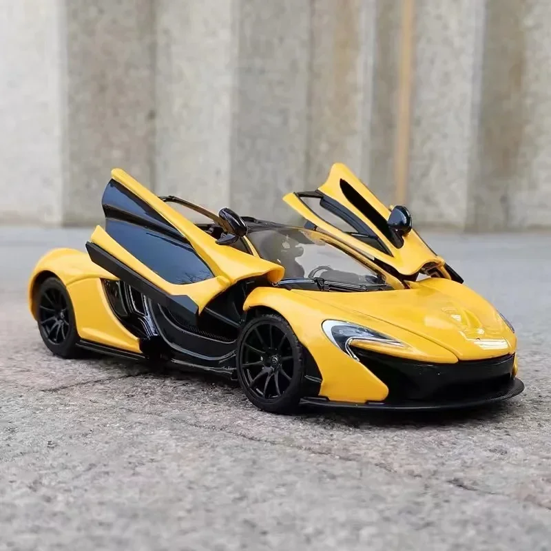 1:24 Mc P1 Alloy Supercar Model Diecast Metal Toy Vehicle Super Car Collection High Simulation Model Collection Kid Gift