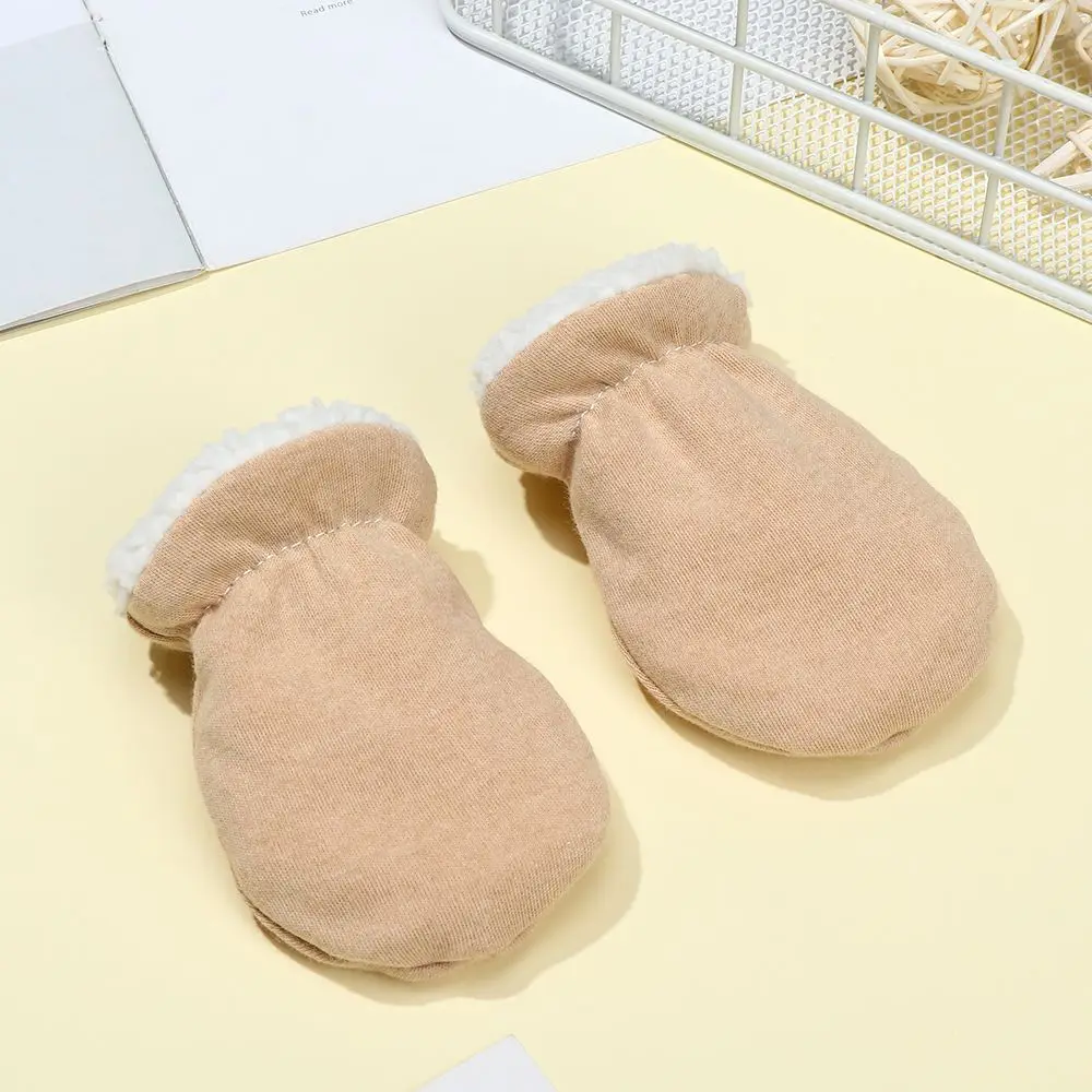 Newborn Gloves Winter Baby Anti-Grab Mittens Full Finger Boys Girls Thicken Warmer Fleece Gloves Toddler Infant Mittens