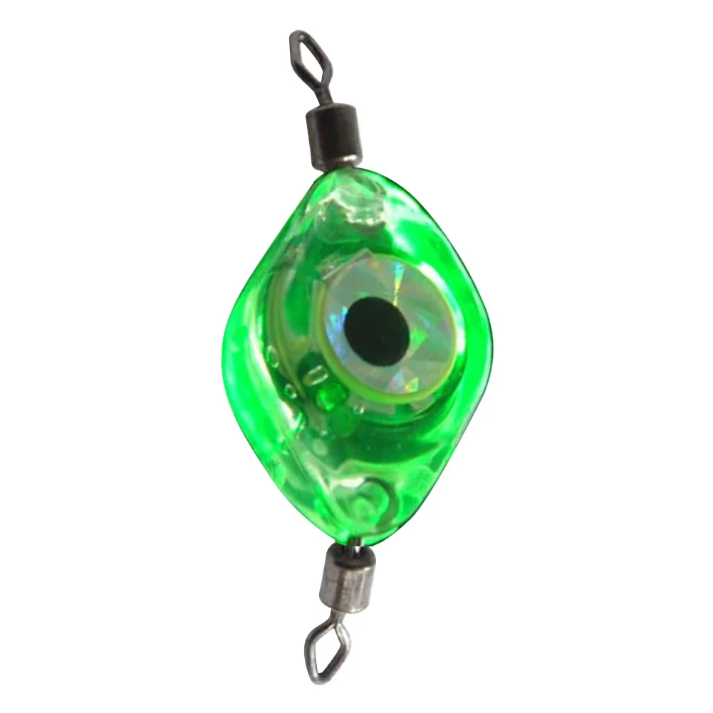 Señuelo de pesca con forma de ojo, luz LED impermeable con detección de gota profunda para agua de mar, agua dulce y subacuática