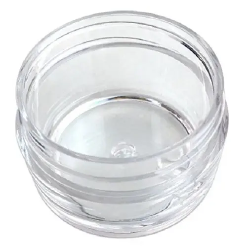 Pote de plástico para maquiagem, caixa transparente para armazenar maquiagem, loção ou creme facial com 10 peças 3g/5g/10g/15g/20g