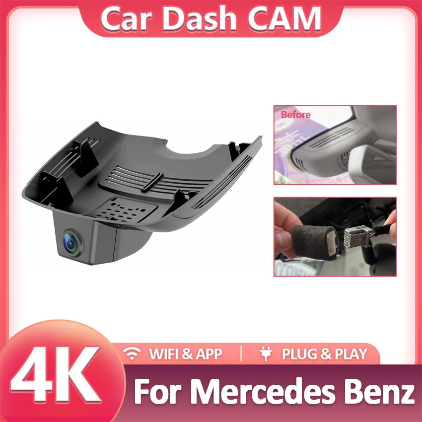 

For Mercedes-Benz CLS W218 2012-2016 Front and Rear 4K Dash Cam for Car Camera Recorder Dashcam WIFI Car Dvr Recording Devices