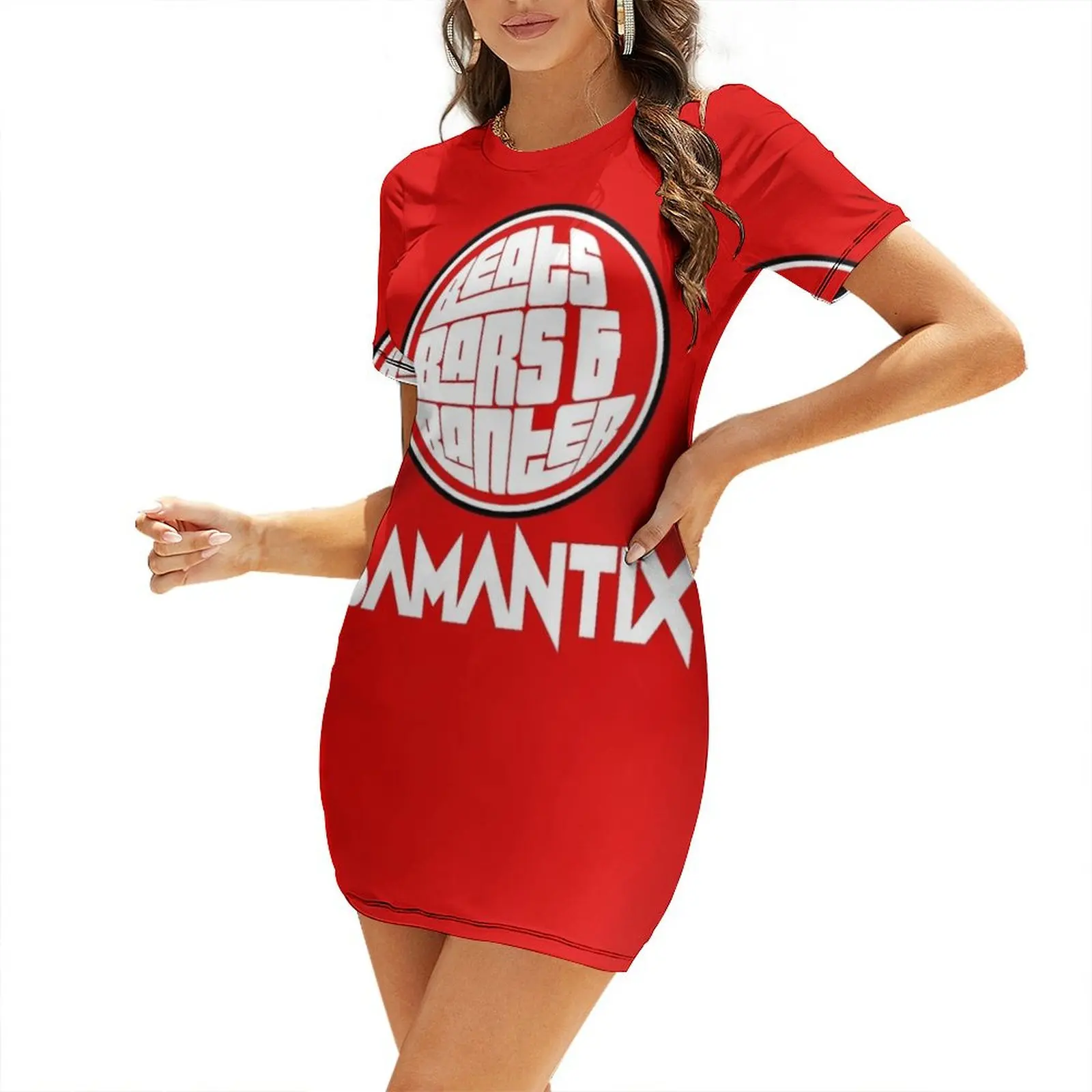 

Beats, Bars & Banter - SAMANTIX Short Sleeved Dress ceremony dresses women dress dress for women summer womans clothing