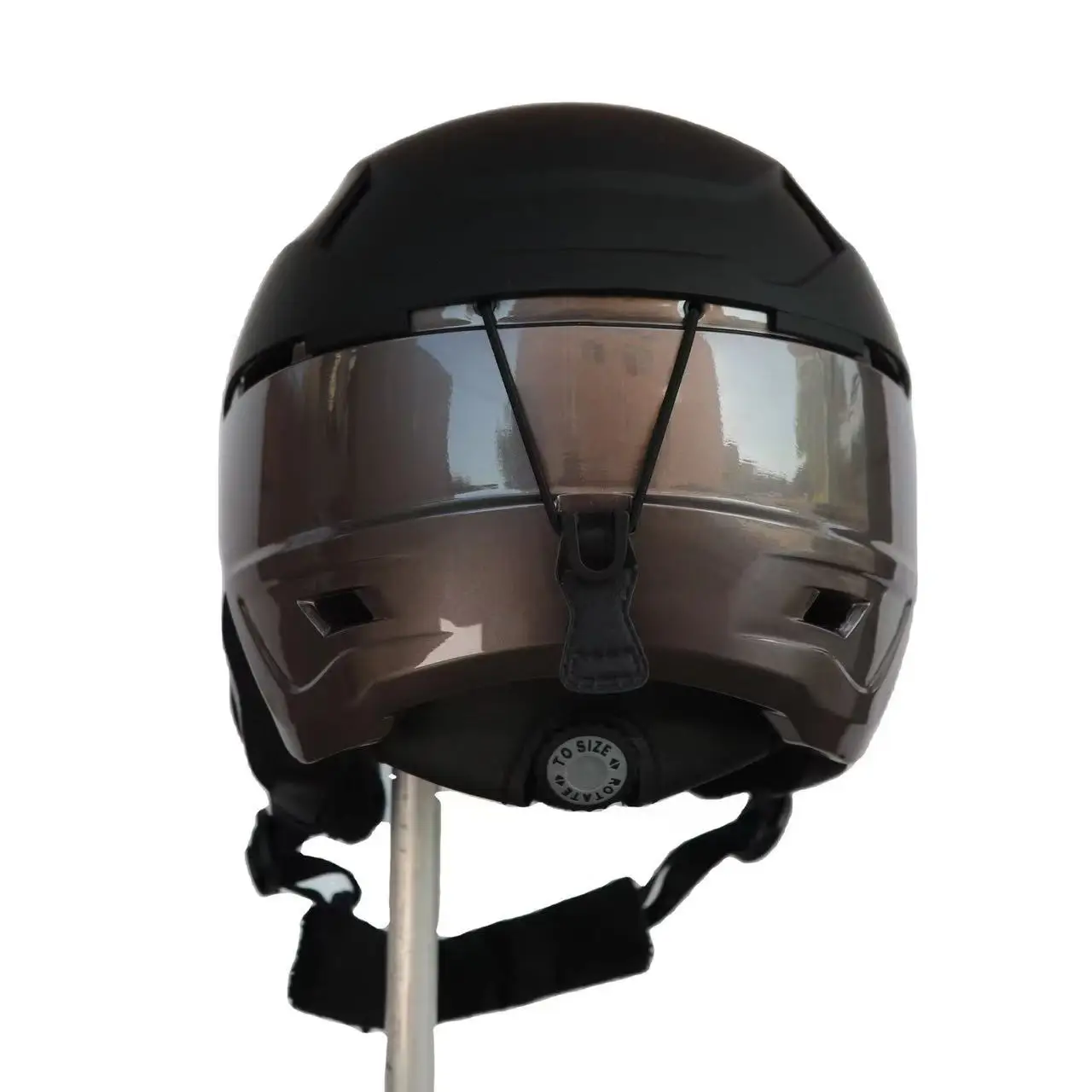 세련된 ABS + EPS 소재, 사이즈 조절 가능, 햇빛 가리개 포함 성인용/청소년용 멀티 스포츠 스키 헬멧