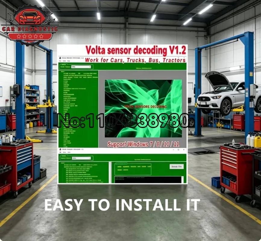 2026年最新の自動車修理ソフトウェア診断ツール-volta-sensor-decoding-v12（自動車、トラック、バス、トラクター用）ギフト-ブレーキフルードテスター