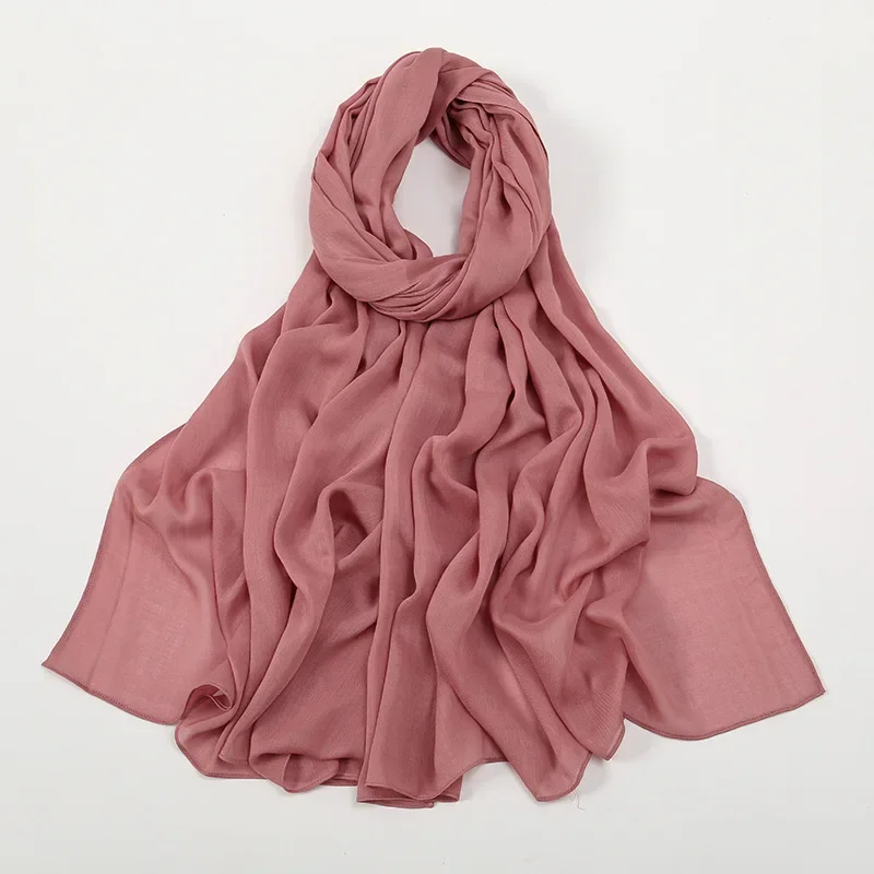 Weicher, schlichter muslimischer Frauen-Hijab, langer Schal, Turban-Schal, islamisches arabisches Kopftuch, Kopfwickel, Schals, Pashmina, Foulard, Bandana, 21 Farben