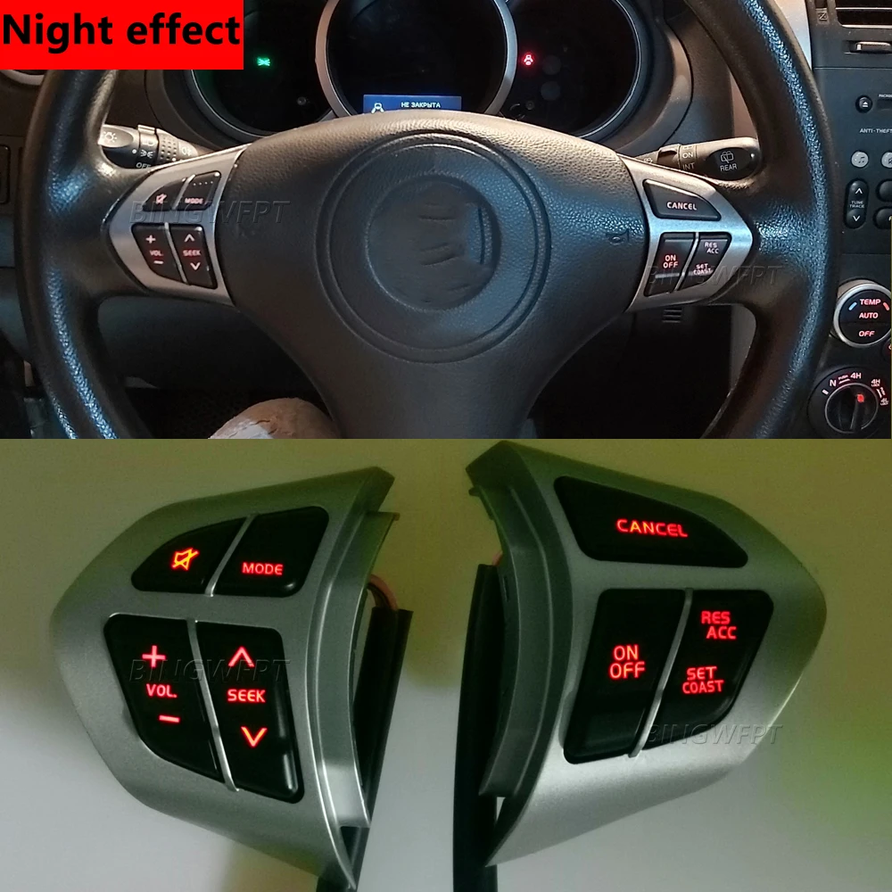 Multifunction Switches Volume Bluetooth Control Buttons Steering Wheel Cruise Control Switch For Suzuki Grand Vitara 2007-2013