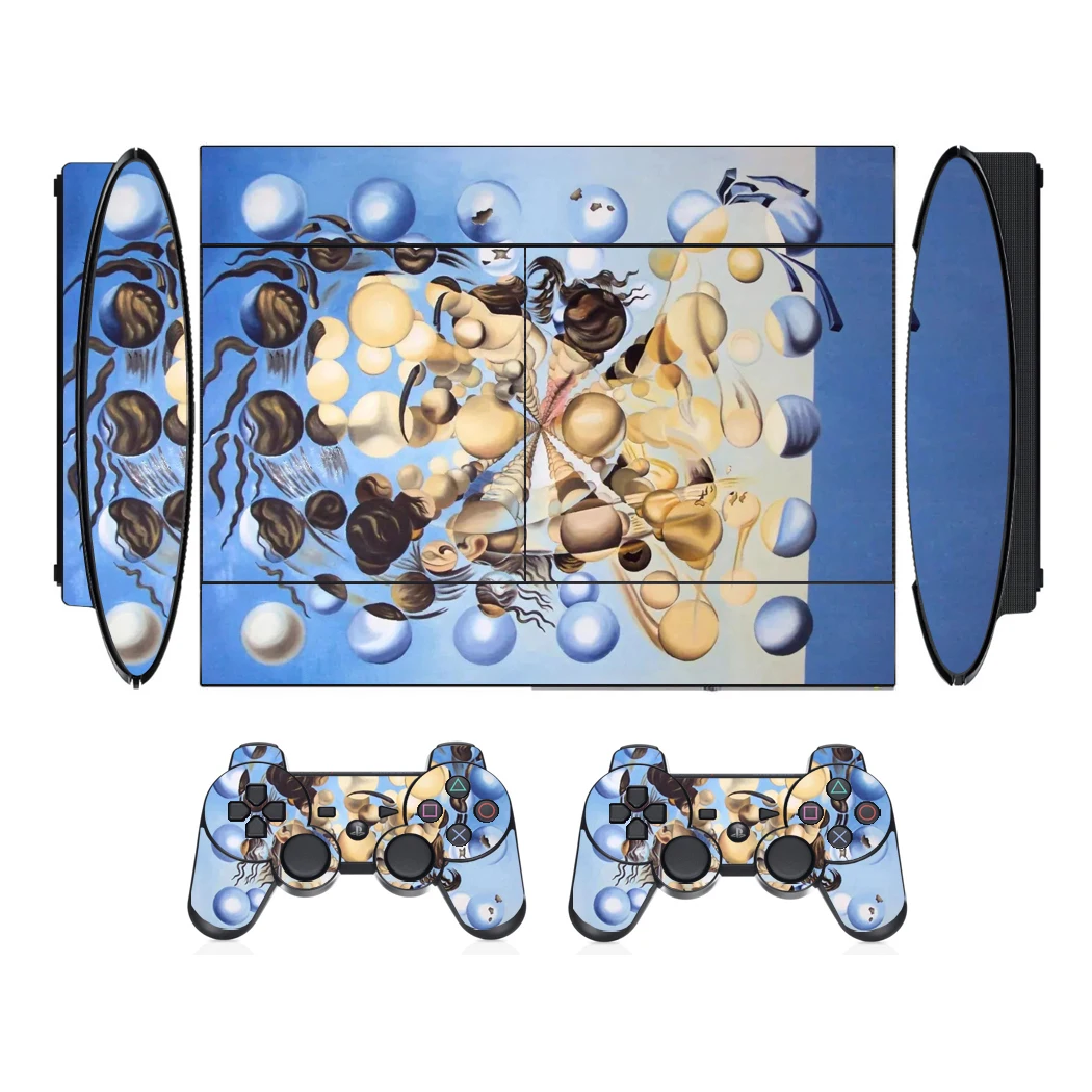 Visual Sense 1877 Vinyl Skin Sticker Protector for Sony PS3 Super Slim and 2 Controller Skins Stickers