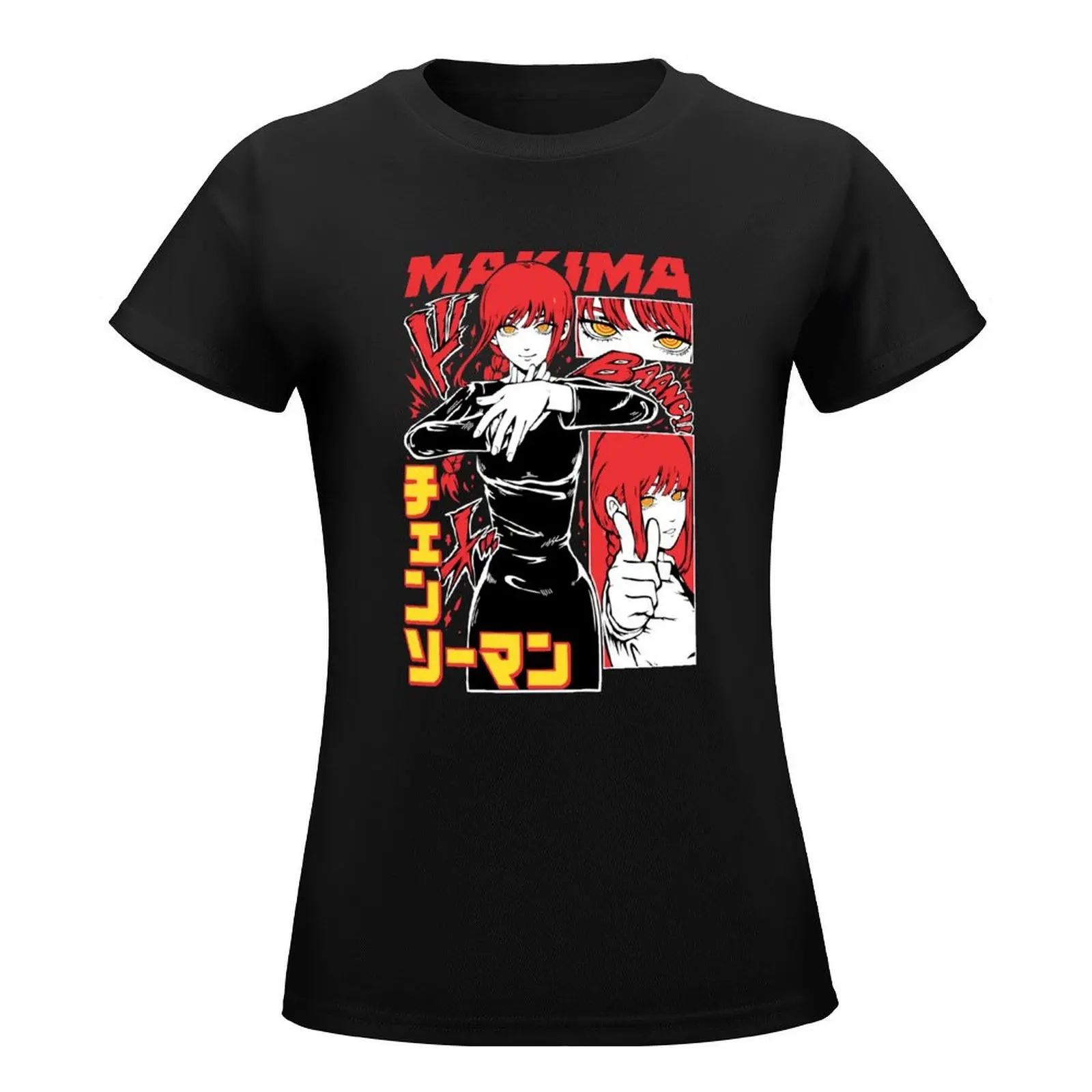 T-shirt Makima camicie doganali magliette grafiche t-shirt donna