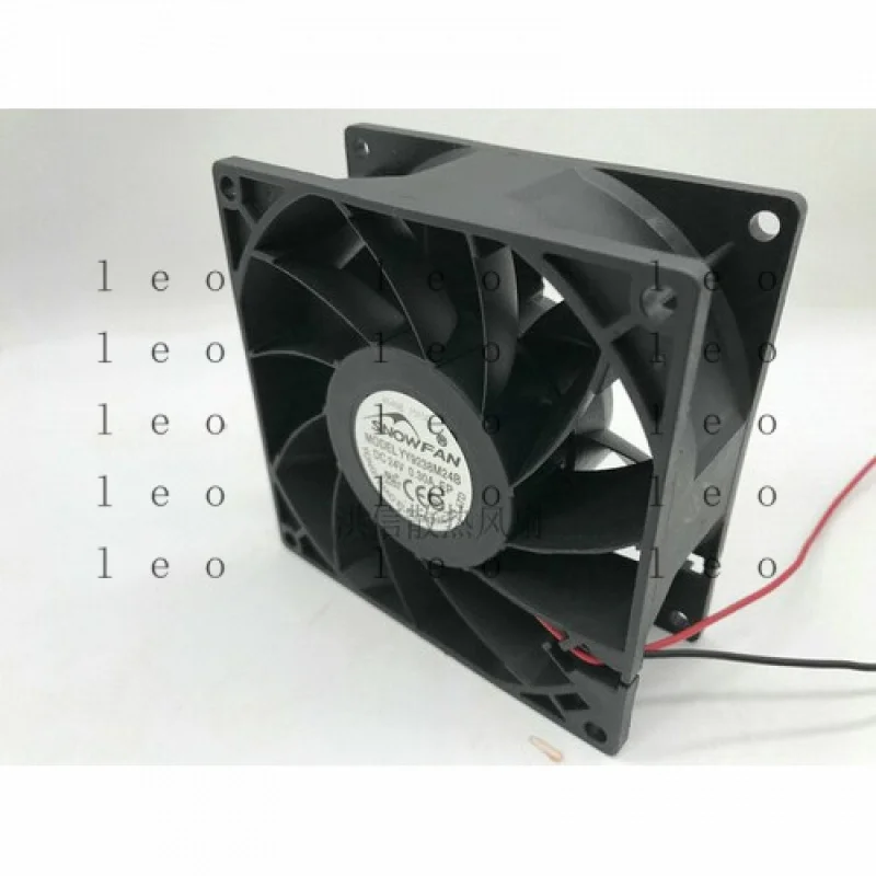 BB 1 قطعة لمروحة SNOWFAN YY9238M24B DC 24V 0.30A 92*38 مللي متر 2 سلك مروحة التبريد #2