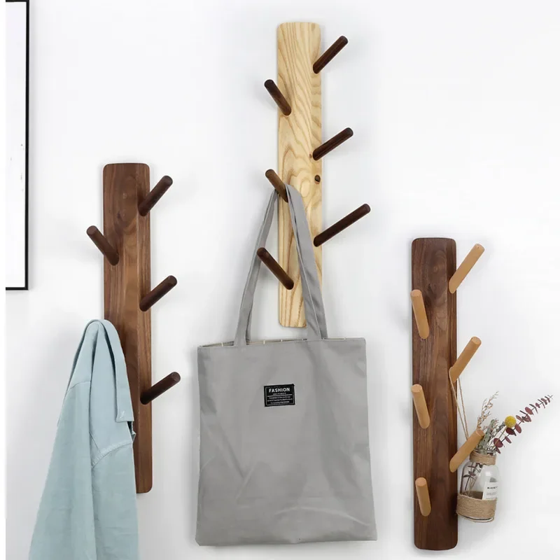 

Black Walnut Creative Coat Hanger Nordic Branches Bedroom Living Room Clothes Rack Porch Multifunctional Decorative Hook