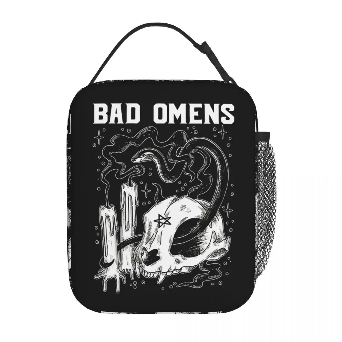 Bad Omens Nightmare Metal Band Accessories Insulated Lunch Bags Storage Food Boxes Reusable Thermal Cooler Lunch Boxes