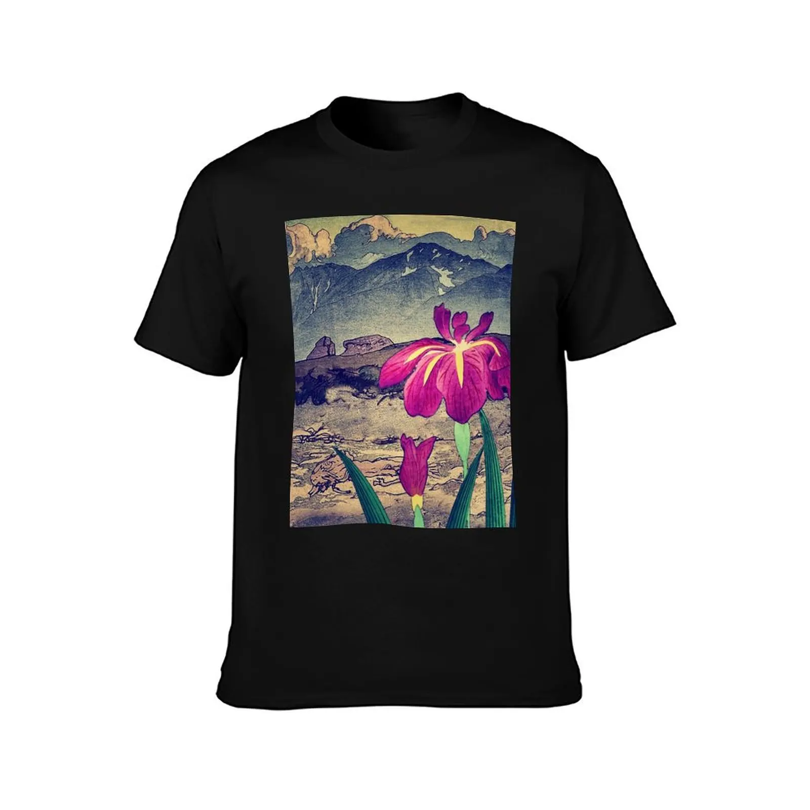 Evening Hues at Jiksa - Nature Landscape T-Shirt anime t shirts oversize T-Shirt
