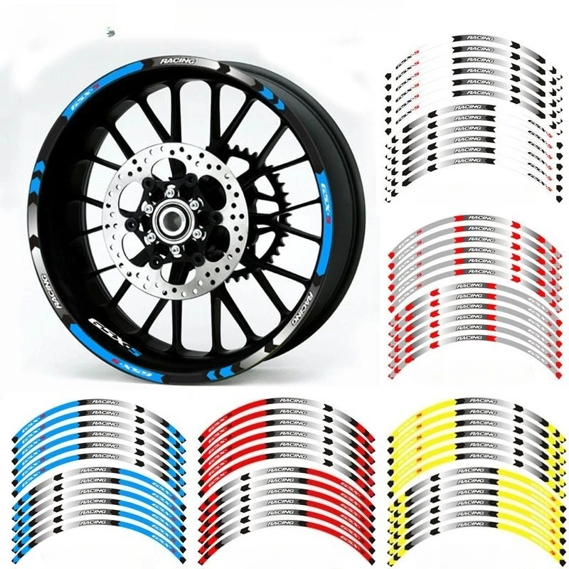 

16PCS car reflective wheel hub stickers motorcycle rim modification wear-resistant decorative stickers