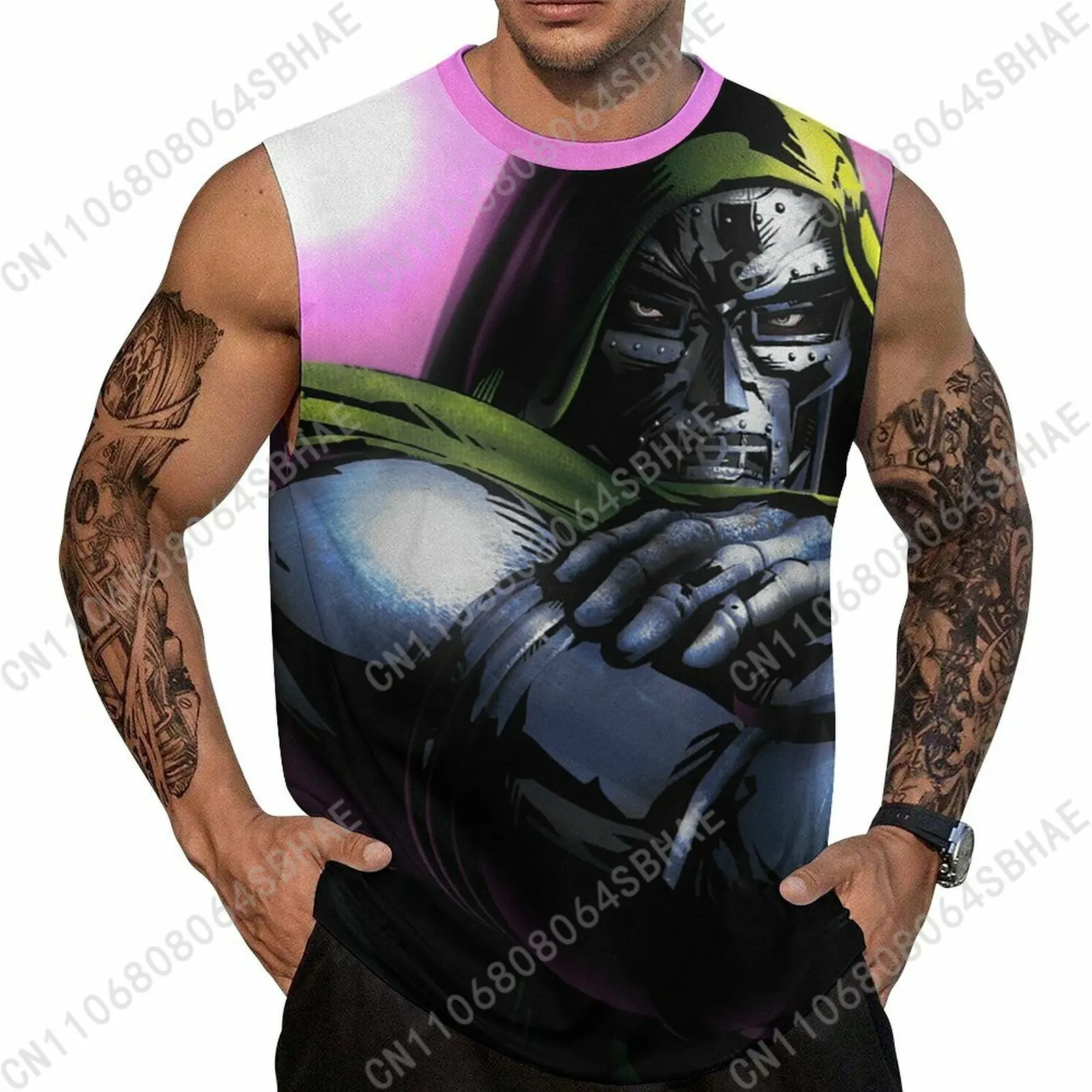 

Marvel Doctor Doom Custom Men's Sleeveless Shirt Personalized Tank Top Wear Summer Vest Tops Men Daily Use Cosplay