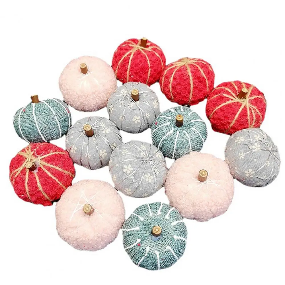 16Pcs Mini Artificial Pumpkins Fall Harvest Simulation Pumpkins for Christmas Halloween Thanksgiving Party Decorations