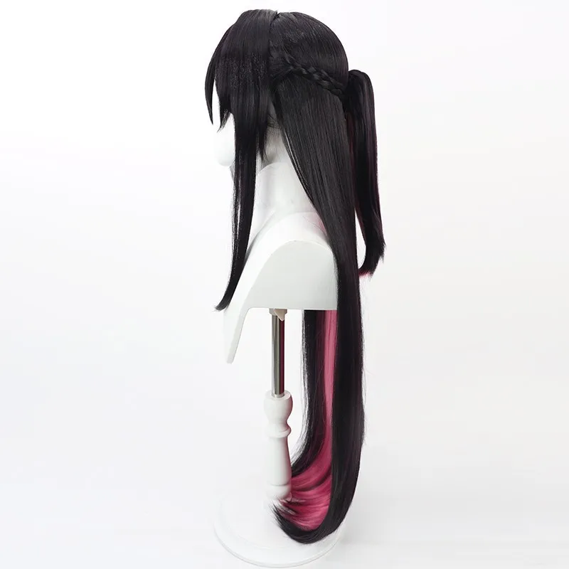 Virtual VTuber AZKi Cosplay Wig Simulated Scalp Inside-Out Two-Tone with Ponytail