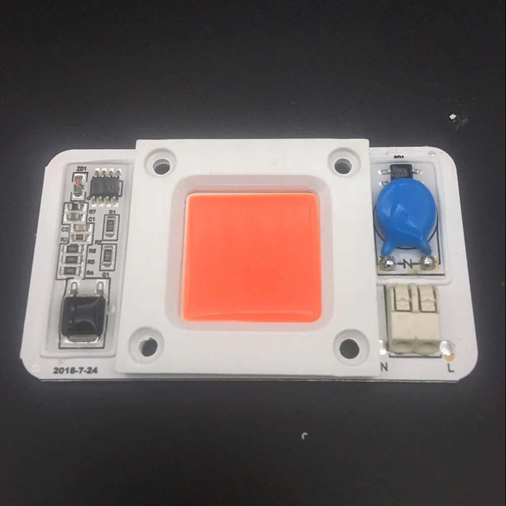 Dimmable LED COB Lamp Chip 50W AC110V 220V Input Smart IC Driver Fit For DIY LED Floodlight Spotlight LED