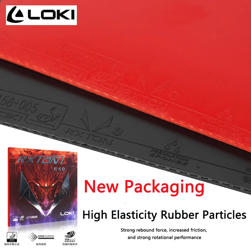 LOKI RXTON 1 Table-tennis Rubber Sheet Semi-sticky Pimples-in Loop Fast Attack High Elasticity KUNKLUN Sponge Training Rubbers