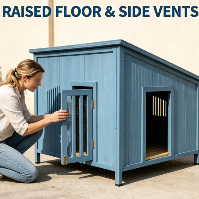 Outdoor villa household multi-cat nest large oversized large space cat nest evasion house outdoor integration - view 3