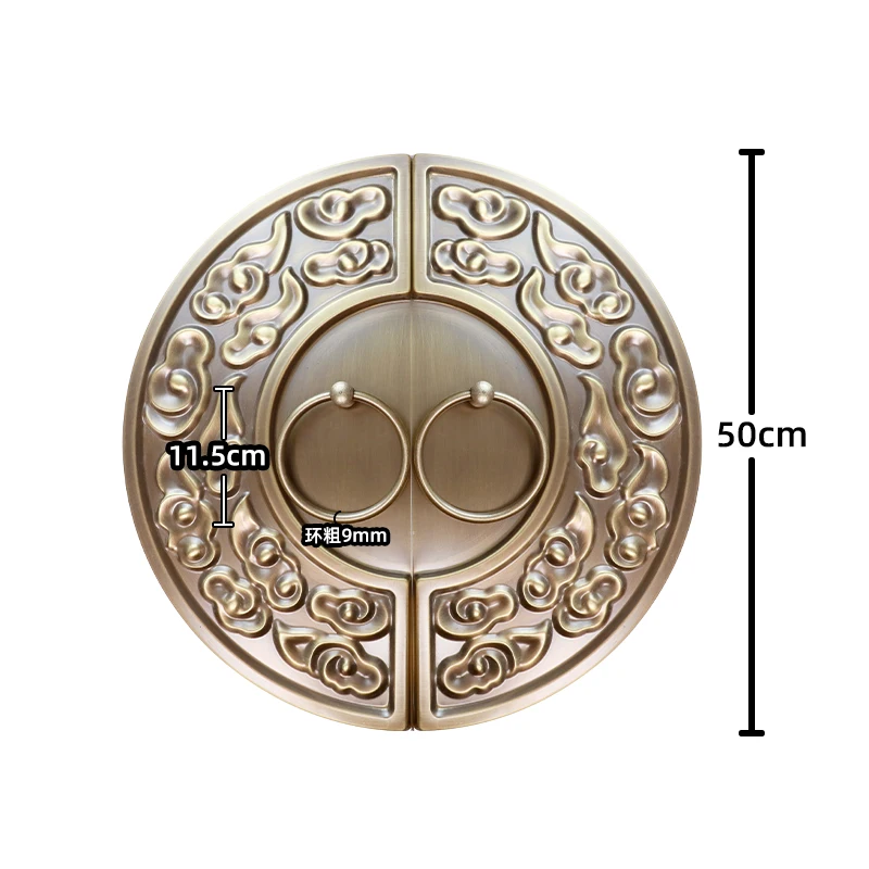 Wooden and Glass Door Knocker Antique Door Lock Brass Furniture Knobs Vitage Style Handles for Interior Doors Accessories
