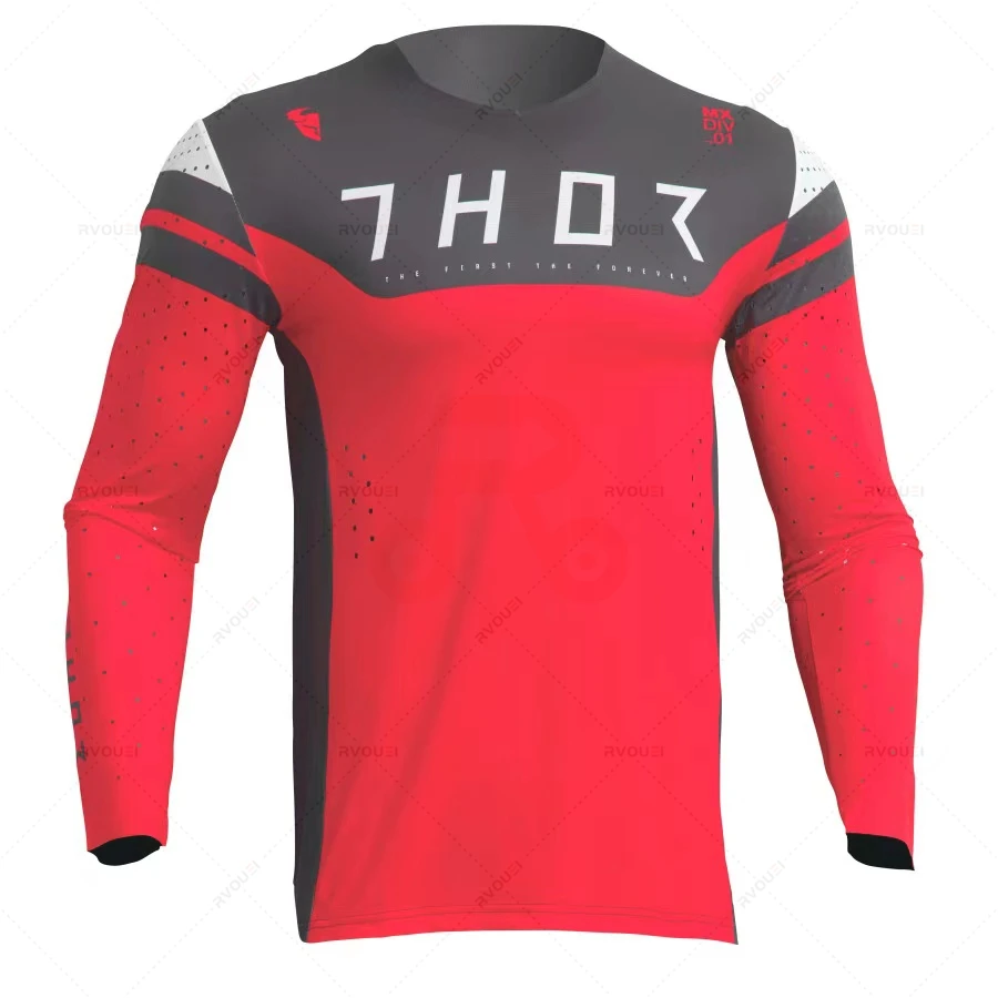 Long Sleeve Off-Road Motocross Jersey for Men, Downhill Cycling Jersey, Motocross Jersey, Polyester, New, 2025