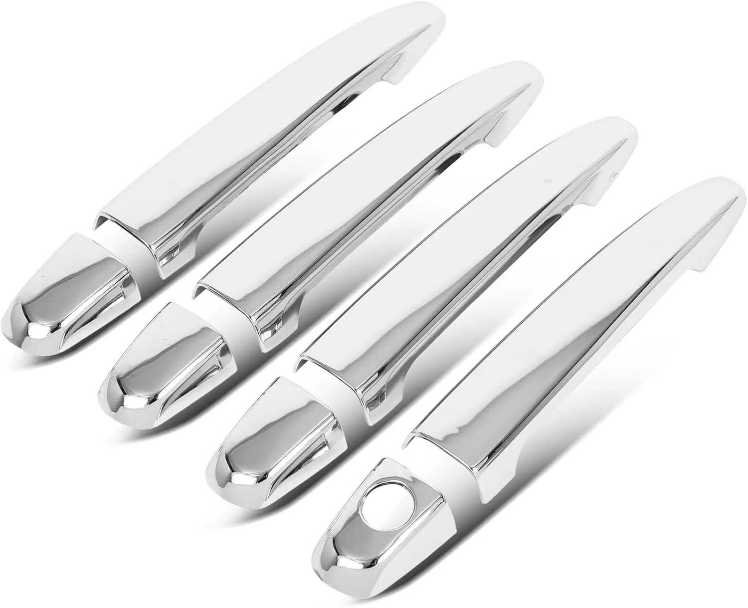 

Chrome ABS Door Handle Cover Exterior W/O Passenger Side Keyhole for 05-13 Toyota Tacoma/Toyota 07-11 Camry Best Value Car Parts