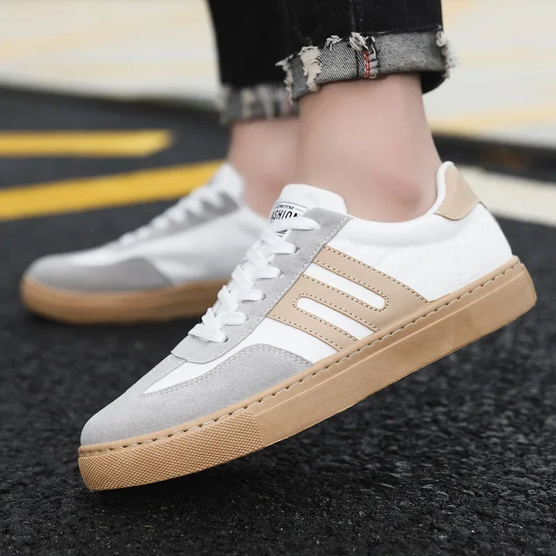 Quality Classic Stitching Korean Version of White Shoes Men's Trend All-match Men's Trendy Shoes Casual Sneakers Tenis Masculino