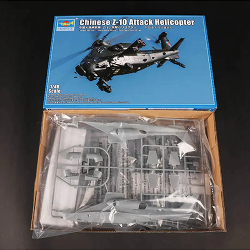 trumpeter-05820-1-48-chinese-z-10-attack-helicopter-plastic-static-warplane-model-kit